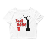 Beer Kong Pub Crawl and Bar-themed Lighter Colors Women's Crop Tee