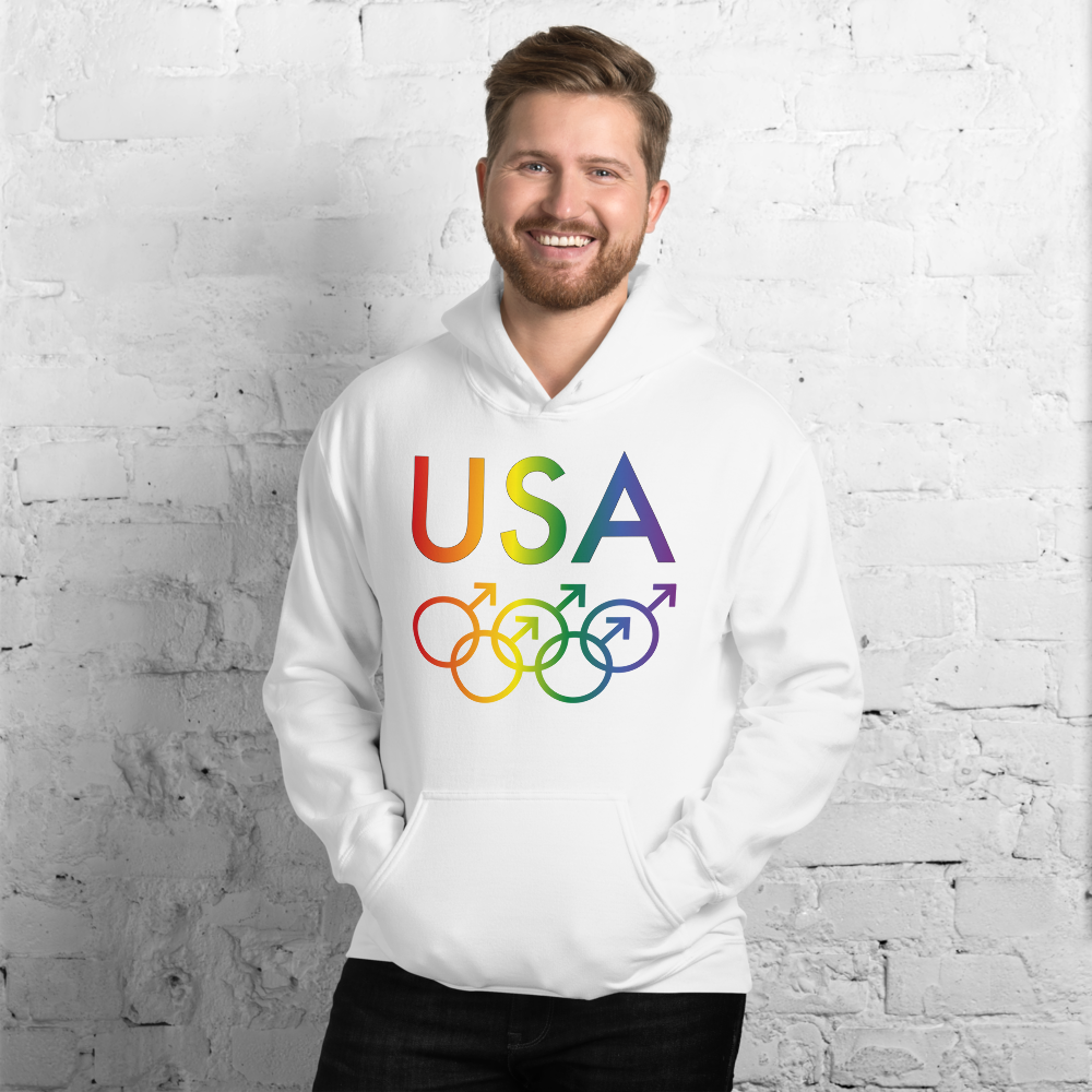 Tribe of the Union Rings USA Male Gender Identity LGBTQ colored Unisex Hoodie