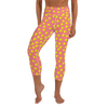 Chicks, Chicks, and more Chicks on a Pink Background All-Over Print Yoga Capri Leggings
