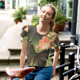 Butterflies - Butterflies - Photo of a Mourning Cloak on a Women's All-Over Print Crop Tee