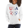 Tribe of the Union Rings USA Female Gender Identity Red, White, and, Blue colored Unisex Hoodie