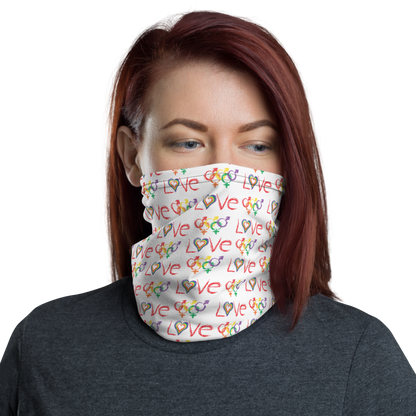 Tribe of the Union Rings LGBT "Love" Neck Gaiter - For Good Times and Bad Times
