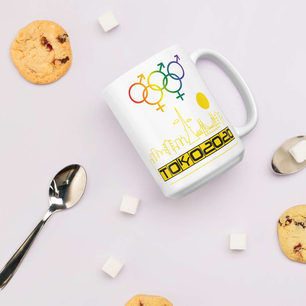 Tribe of the Union Rings Mixed Gender Identity Yellow Skyline Big 'O' Games 11oz./15oz. Coffee Mug