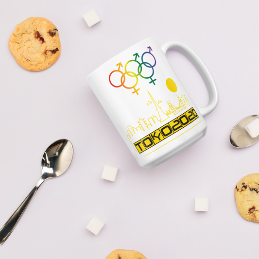 Tribe of the Union Rings Mixed Gender Identity Yellow Skyline Big 'O' Games 11oz./15oz. Coffee Mug