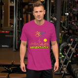 Tribe of the Union Rings Male Gender Identity Yellow Skyline Big 'O' Games Short-sleeve Unisex T-shirt