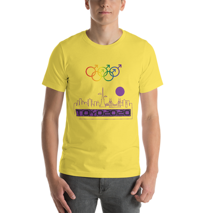 Tribe of the Union Rings Male Gender Identity Purple Skyline Big 'O' Games Short-sleeve Unisex T-shirt