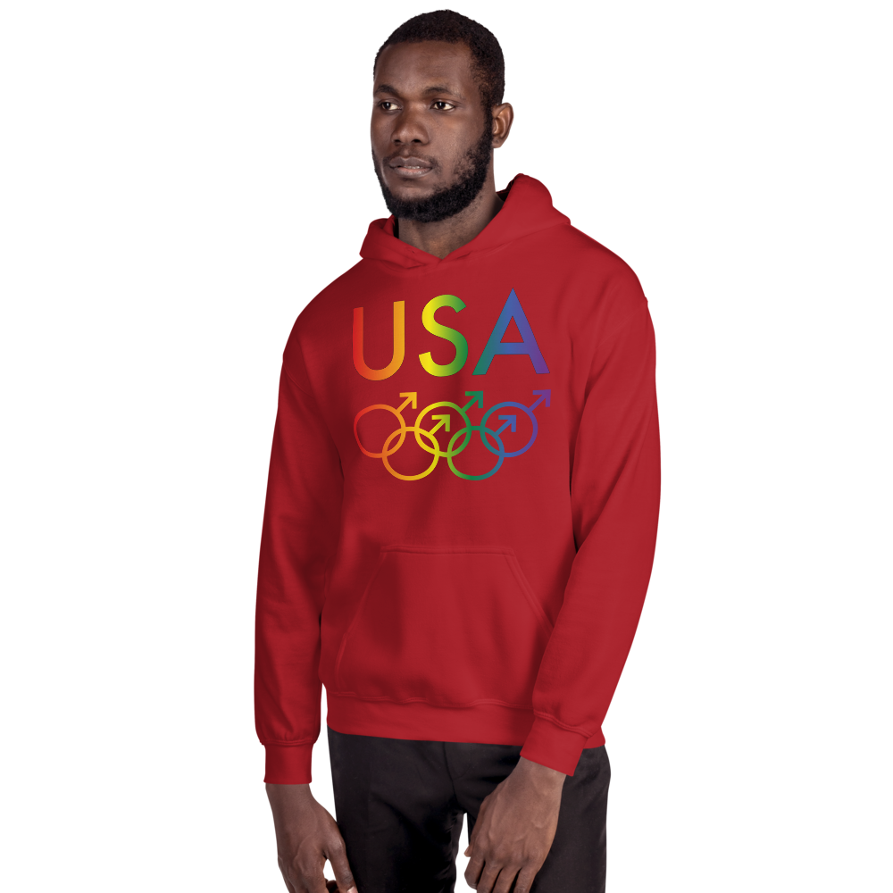 Tribe of the Union Rings USA Male Gender Identity LGBTQ colored Unisex Hoodie