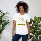 Tribe of the Union Rings Female Gender Identity Yellow Skyline Big 'O' Games Short-sleeve Unisex T-shirt