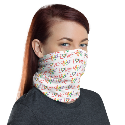 Tribe of the Union Rings LGBT "Love" Neck Gaiter - For Good Times and Bad Times
