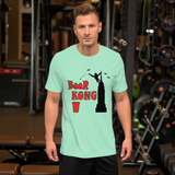 Beer Kong Pub Crawl and Bar-themed Lighter Colors Short-Sleeve Unisex T-Shirt