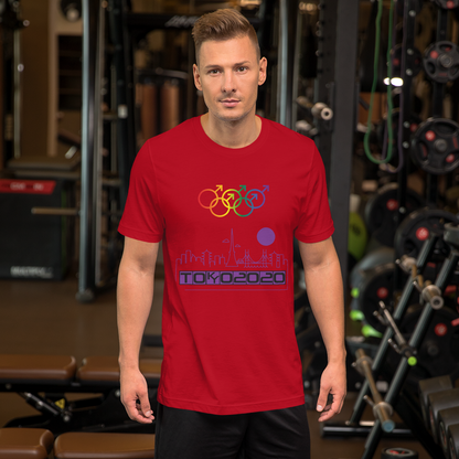 Tribe of the Union Rings Male Gender Identity Purple Skyline Big 'O' Games Short-sleeve Unisex T-shirt