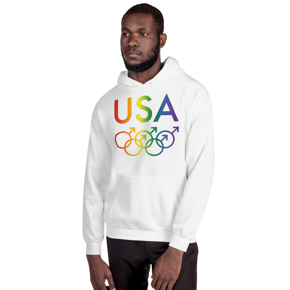 Tribe of the Union Rings USA Male Gender Identity LGBTQ colored Unisex Hoodie