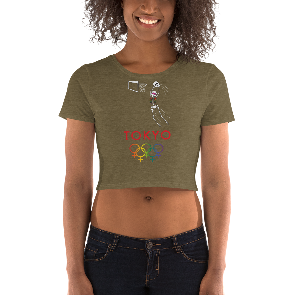 Tribe of the Union Rings Female Gender Identity 2020 Big 'O' Games Women's Basketball Crop Tee