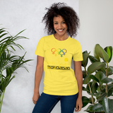 Tribe of the Union Rings Female Gender Identity Yellow Skyline Big 'O' Games Short-sleeve Unisex T-shirt
