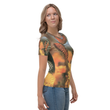 Butterflies - Photo of Two Fritillaries on a Women's All-Over T-shirt
