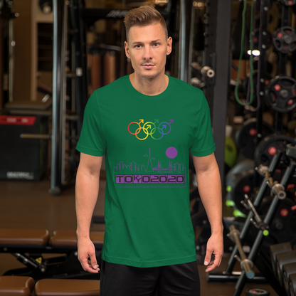 Tribe of the Union Rings Male Gender Identity Purple Skyline Big 'O' Games Short-sleeve Unisex T-shirt