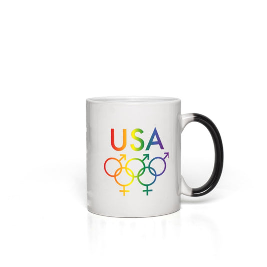 Tribe of the Union Rings Mixed Gender Identity USA 11oz. Magic Mug